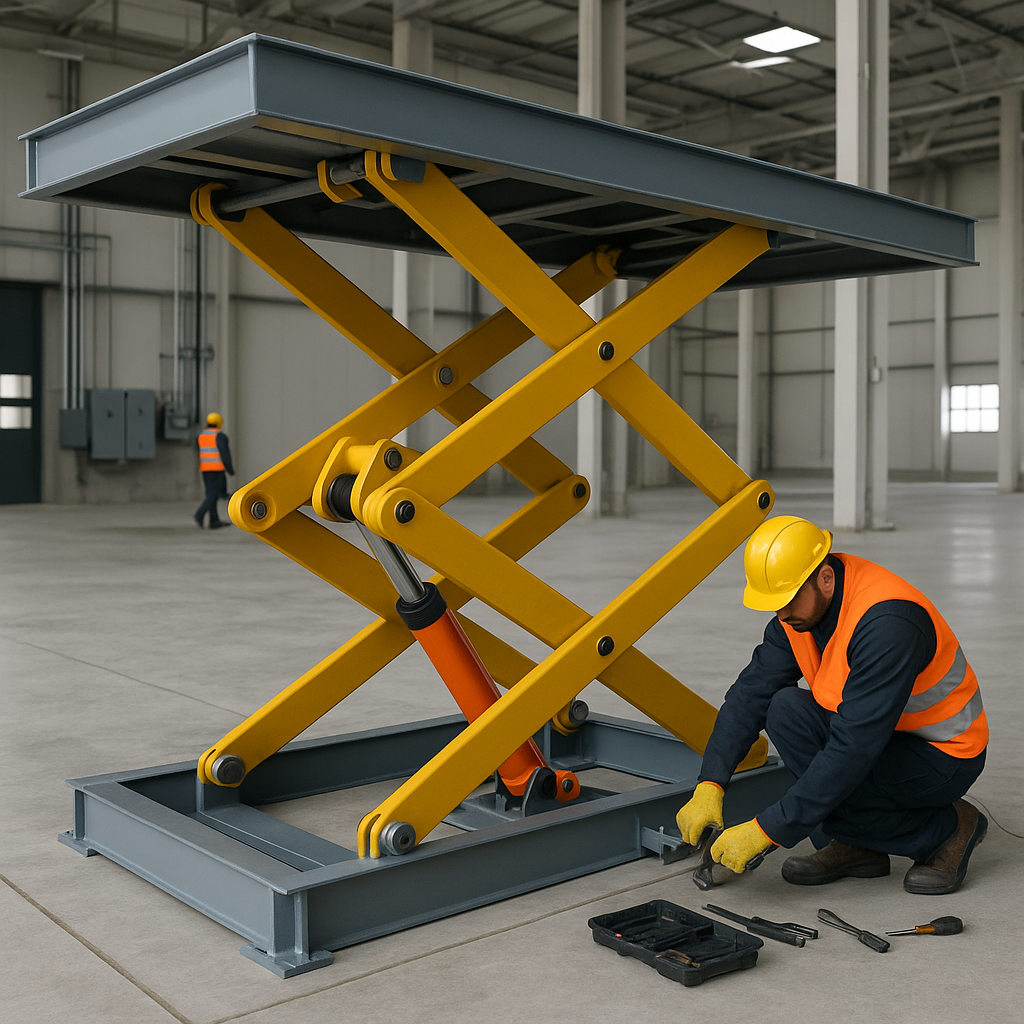 Instalación de elevadores montacargas