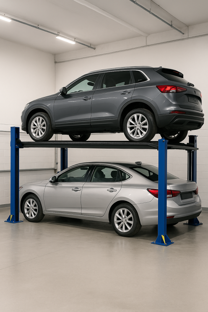 ascensores para autos de dos niveles