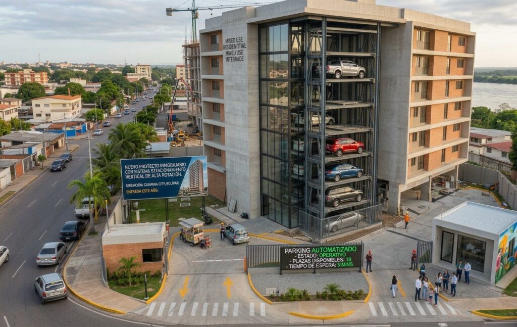 Criterios sobre qué sistema de estacionamiento vertical elegir para alta rotación en México.